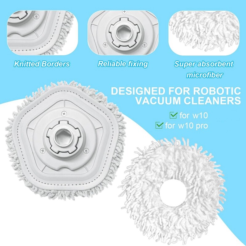 Felmosó kendő tartóval, tisztítófelmosó Dreame W10, W10 Pro, W10 Ultra tisztítószer cserealkatrészekhez