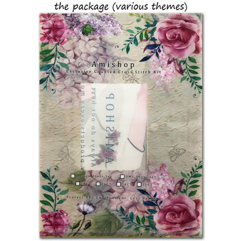 Amishop Κορυφαίας ποιότητας Lovely Counted Cross Stitch Kit Flowers Of Paris Flower Dim 35204