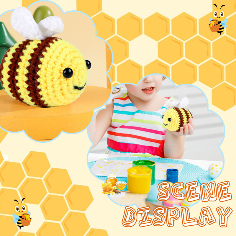 Ručno heklanje Diy Životinjski set za početnike Pređa za pletenje Konac Igle Kuke Pleteni alat Plišana lutka Materijal Torba Kompletan set