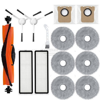 Tartozékok Xiaomi Robot Vacuum S20+ / S10+ porszívóhoz alkatrészcsere készlet főkefe Hepa szűrő felmosó párnák