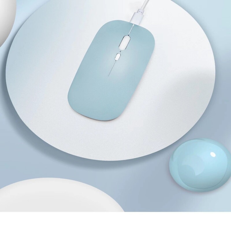 Mouse Bluetooth fără fir reîncărcabil Macaron Mouse USB 2,4G pentru Android Windows Tablet Laptop Notebook PC pentru IPAD mobil