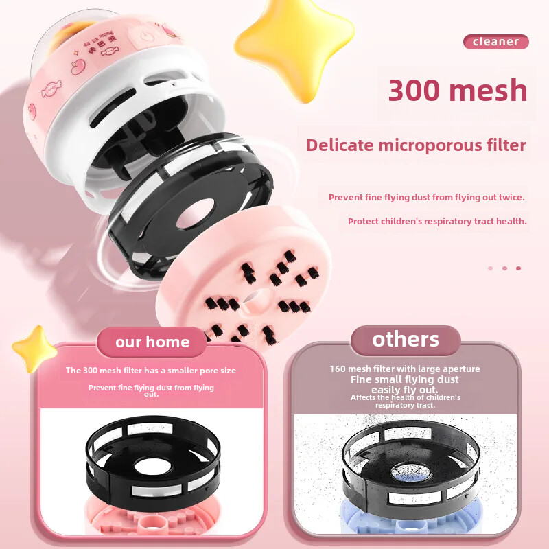 Aspirator de birou pentru copii, radieră, mașină de curățat praf, tastatură, creion, plumb, praf gri, set de papetărie pentru studenți