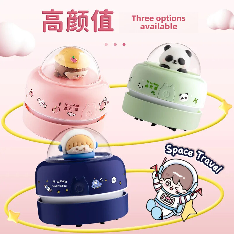 Aspirator de birou pentru copii, radieră, mașină de curățat praf, tastatură, creion, plumb, praf gri, set de papetărie pentru studenți