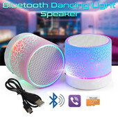Νέο Mini Portable Car Audio A9 Dazzling Crack LED Ασύρματο υπογούφερ Bluetooth Κάρτα ηχείου TF