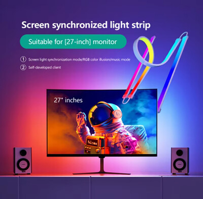Skydimo Color Music Game Sync 24" Screen Gaming Amosphere Ambient Smart TV Οθόνη LED Λωρίδα οπίσθιου φωτισμού για οθόνη υπολογιστή