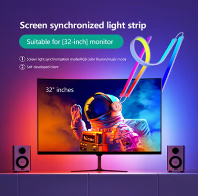 Skydimo Color Music Game Sync 24" Screen Gaming Amosphere Ambient Smart TV Οθόνη LED Λωρίδα οπίσθιου φωτισμού για οθόνη υπολογιστή