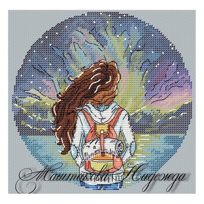 Siuvinėjimo kryželiu rinkinys Atgal Girl Series 22 28ct 18ct 14ct 11ct gali būti pritaikytas pagal užsakymą spausdintas audinys, rankinis medžiagos krepšys