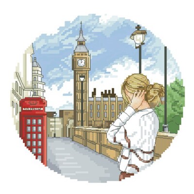 Siuvinėjimo kryželiu rinkinys Atgal Girl Series 22 28ct 18ct 14ct 11ct gali būti pritaikytas pagal užsakymą spausdintas audinys, rankinis medžiagos krepšys