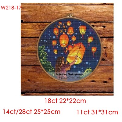 Siuvinėjimo kryželiu rinkinys Atgal Girl Series 22 28ct 18ct 14ct 11ct gali būti pritaikytas pagal užsakymą spausdintas audinys, rankinis medžiagos krepšys