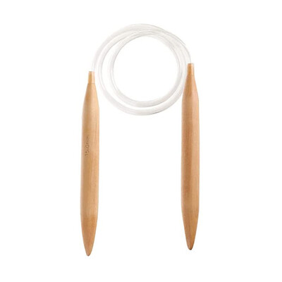 15/20/25 mm Drvene goleme igle Kružne igle za pletenje s dvostrukim vrhom za debelu pređu Alat za tkanje džempera s ogromnim rubovima