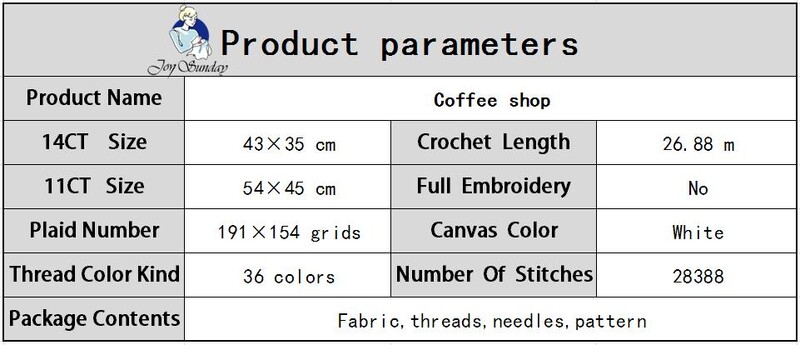 Kraštovaizdžio kryžminio dygsnio rinkiniai Kavinė Namų dekoras Tapyba Rankų darbo amatų siuvinėjimo rinkinys DMC 14CT 11CT Spausdinta drobė