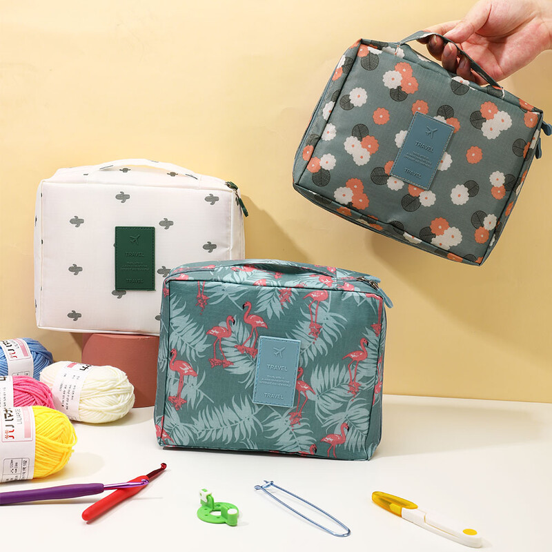 59 db/készlet horgolt készlet barkácsolás kezdő horgolótű készlet tárolótáskával Anyagcsomag Hordozható varró kötő- és tárolóeszközök