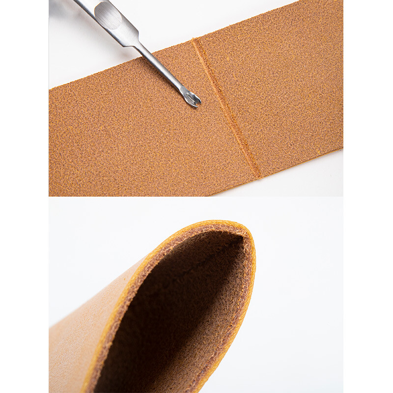 WUTA Kožni alati Groover Alat za ljuštenje Rubovi za košenje rubova Uređaj za kopanje rova DIY Ručni radni alat Novčanik Nabor Presavijena linija