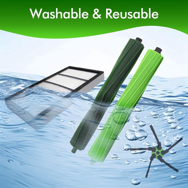 Irobot Roomba S9 (9150) S9+ S9 Plus (9550) S serijos dulkių siurblio pagrindinio šoninio šepečio Hepa filtro atsarginės dalys