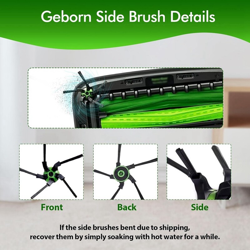 Irobot Roomba S9 (9150) S9+ S9 Plus (9550) S serijos dulkių siurblio pagrindinio šoninio šepečio Hepa filtro atsarginės dalys