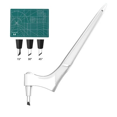 Gyro Cut Craft Tools Žiro-rezač od nehrđajućeg čelika 360 stupnjeva Nož za papir Gyro-cut Sigurnosni rezač Umjetnički alat za rezanje Kožni obrt