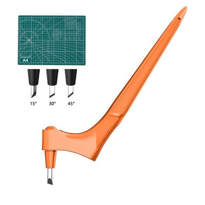 Gyro Cut Craft Tools Žiro-rezač od nehrđajućeg čelika 360 stupnjeva Nož za papir Gyro-cut Sigurnosni rezač Umjetnički alat za rezanje Kožni obrt