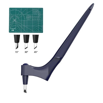 Gyro Cut Craft Tools Žiro-rezač od nehrđajućeg čelika 360 stupnjeva Nož za papir Gyro-cut Sigurnosni rezač Umjetnički alat za rezanje Kožni obrt