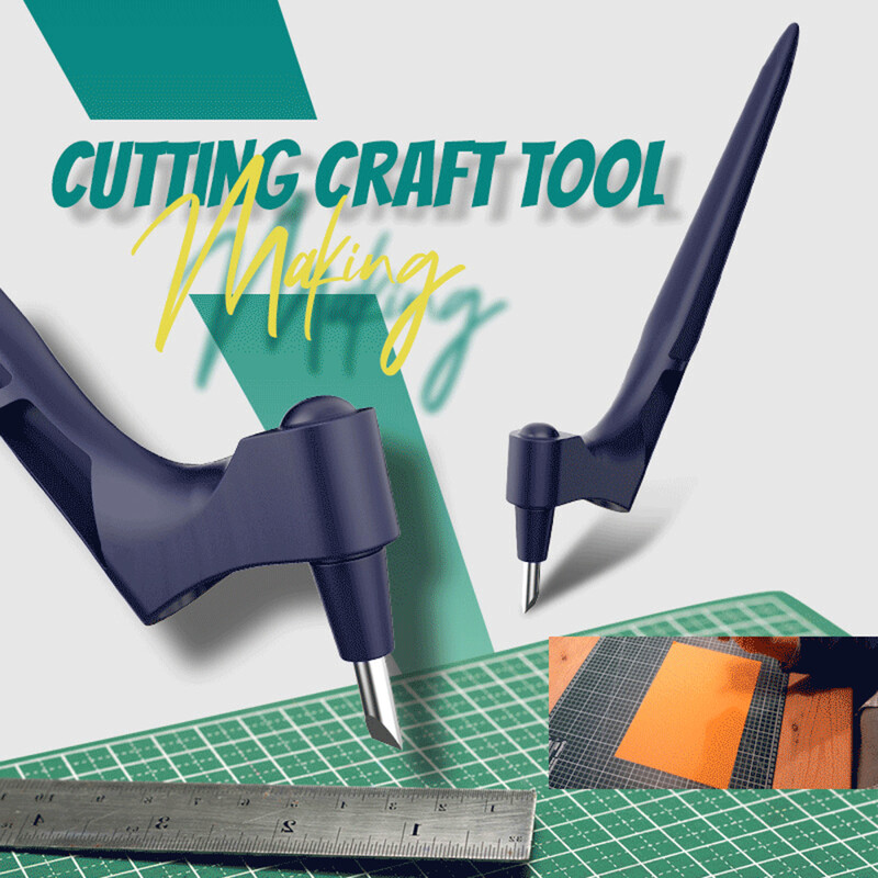 Gyro Cut Craft Tools Žiro-rezač od nehrđajućeg čelika 360 stupnjeva Nož za papir Gyro-cut Sigurnosni rezač Umjetnički alat za rezanje Kožni obrt