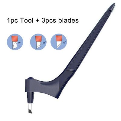 Amatų pjovimo įrankių rinkinys 360 laipsnių besisukantis giroskopinis pjovimo menas pjovimo įrankiai su pjovimo rašikliu 15/30/45 laipsnių peiliai, pjovimo kilimėlis