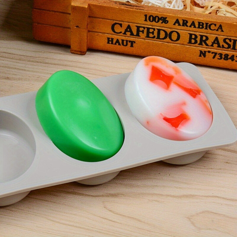 1 gab. Silikona ziepju veidne, ar rokām darināta ziepju gatavošanai, ovāls ziepju stieņu automāts apaļš kvadrātveida ziepju veidnes konfekšu šokolādes veidnes purpursarkanā krāsā