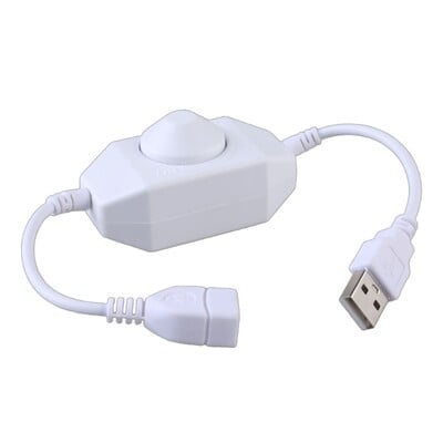 DC5V USB LED šviesos diodo prailginimo greičio reguliatorius jungikliai Maitinimo kabelio valdiklis USB lubų ventiliatoriui USB LED lemputė 25UB