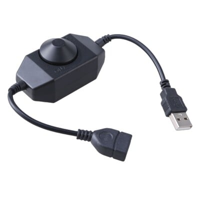 DC5V USB LED šviesos diodo prailginimo greičio reguliatorius jungikliai Maitinimo kabelio valdiklis USB lubų ventiliatoriui USB LED lemputė 25UB