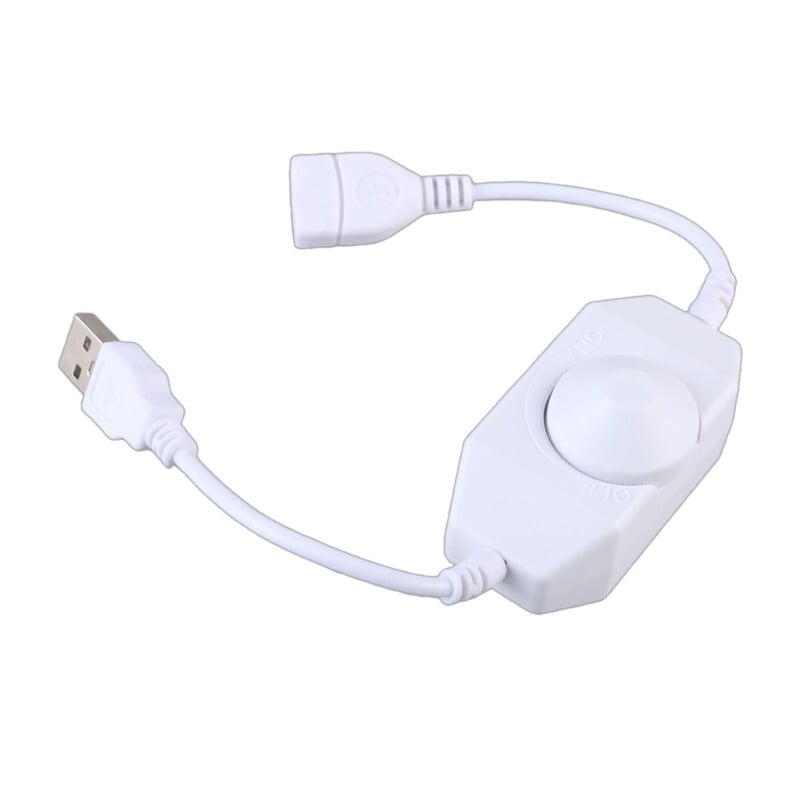 DC5V USB LED šviesos diodo prailginimo greičio reguliatorius jungikliai Maitinimo kabelio valdiklis USB lubų ventiliatoriui USB LED lemputė 25UB