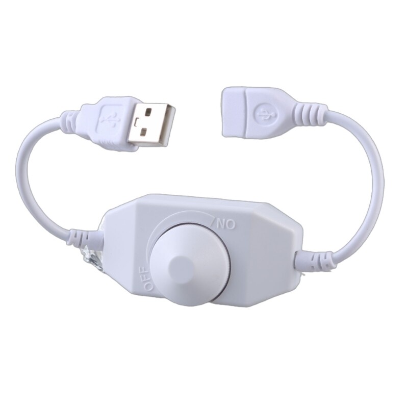 DC5V USB LED šviesos diodo prailginimo greičio reguliatorius jungikliai Maitinimo kabelio valdiklis USB lubų ventiliatoriui USB LED lemputė 25UB