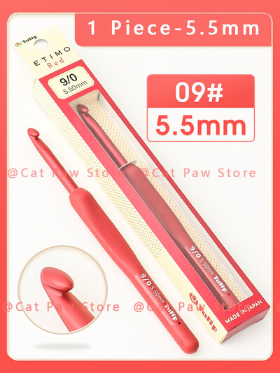 1 gabalas Etimo raudonos nėrimo tulpės originalios „pasidaryk pats“ tulpės nėrimo kabliukas, nėrimo adatos Megztos kabliukai nėrimo priedai