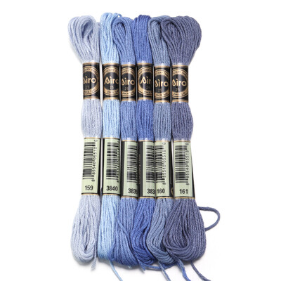 6 db/tétel 8 m poliészter keresztszemes cérna Színes hímző cérna pánt barkács varráshoz kézműves ruházati kiegészítők