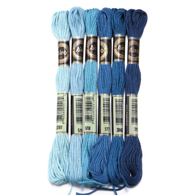 6 db/tétel 8 m poliészter keresztszemes cérna Színes hímző cérna pánt barkács varráshoz kézműves ruházati kiegészítők