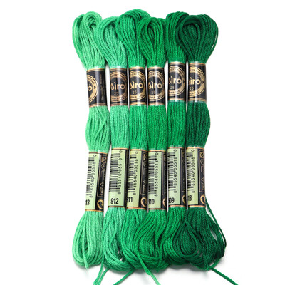 6 db/tétel 8 m poliészter keresztszemes cérna Színes hímző cérna pánt barkács varráshoz kézműves ruházati kiegészítők