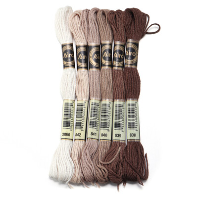 6 db/tétel 8 m poliészter keresztszemes cérna Színes hímző cérna pánt barkács varráshoz kézműves ruházati kiegészítők