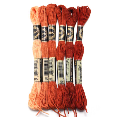 6 db/tétel 8 m poliészter keresztszemes cérna Színes hímző cérna pánt barkács varráshoz kézműves ruházati kiegészítők