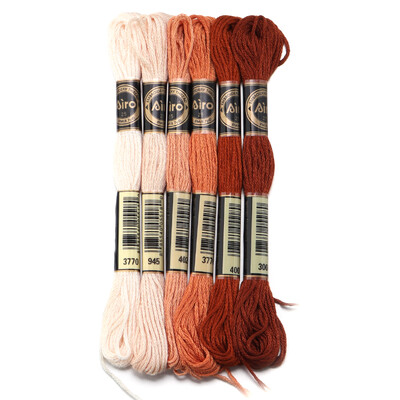 6 db/tétel 8 m poliészter keresztszemes cérna Színes hímző cérna pánt barkács varráshoz kézműves ruházati kiegészítők