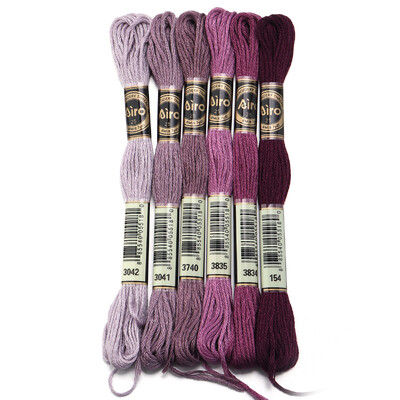 6 db/tétel 8 m poliészter keresztszemes cérna Színes hímző cérna pánt barkács varráshoz kézműves ruházati kiegészítők