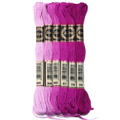 6 db/tétel 8 m poliészter keresztszemes cérna Színes hímző cérna pánt barkács varráshoz kézműves ruházati kiegészítők