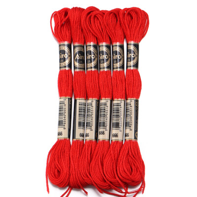 6 db/tétel 8 m poliészter keresztszemes cérna Színes hímző cérna pánt barkács varráshoz kézműves ruházati kiegészítők