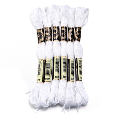 6 db/tétel 8 m poliészter keresztszemes cérna Színes hímző cérna pánt barkács varráshoz kézműves ruházati kiegészítők