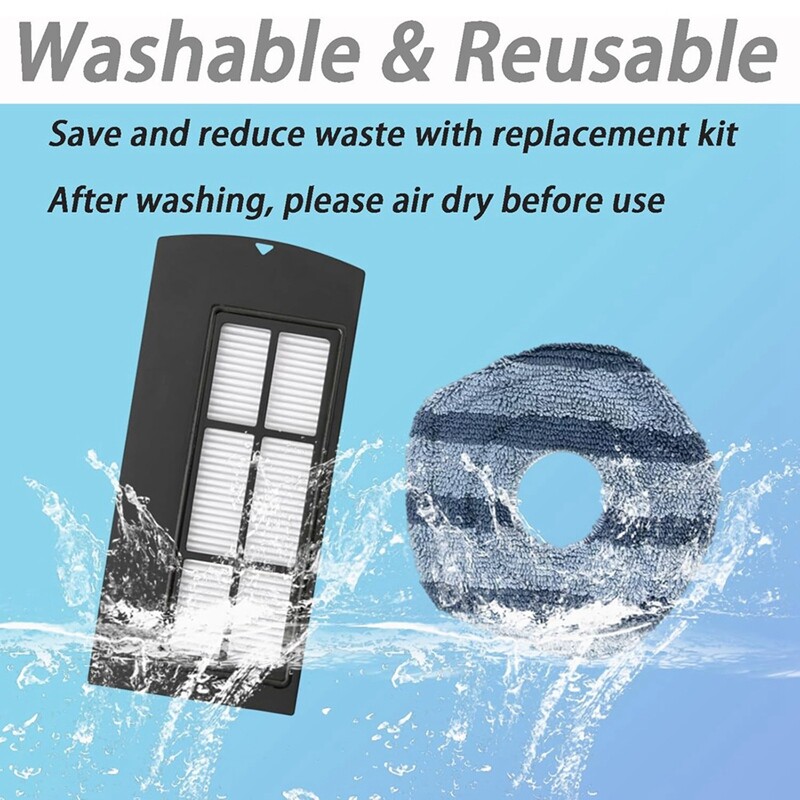 Eufy Clean X9 Pro porszívó oldalsó kefe Hepa Filter Mop törlőkendő cserealkatrészeihez