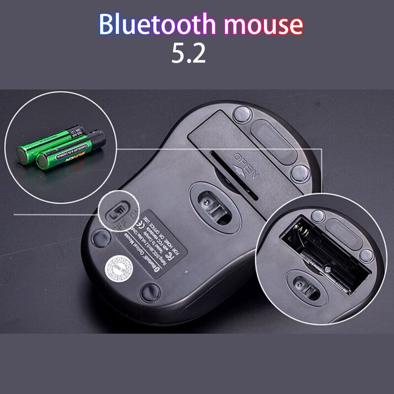 10M bezdrôtová Bluetooth 5.2 myš pre win7/win8 xp macbook iapd Android tablety počítač notebook príslušenstvo pre notebooky 0-0-12