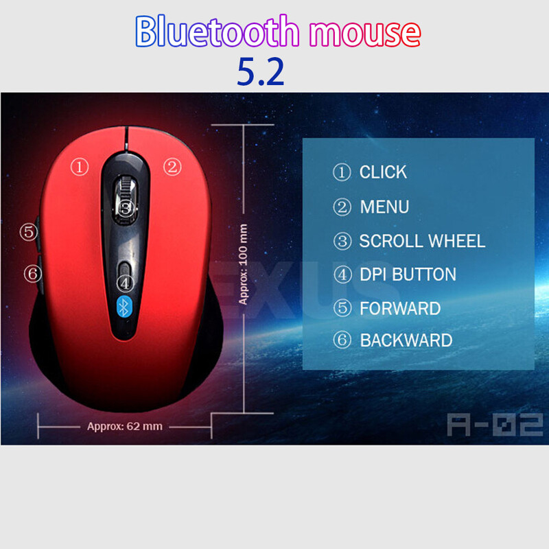 10M bezdrôtová Bluetooth 5.2 myš pre win7/win8 xp macbook iapd Android tablety počítač notebook príslušenstvo pre notebooky 0-0-12