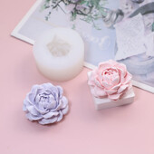 Jasmīna silikona veidne DIY 3D ziedu ar rokām gatavota ziepju ģipša bāze mājas dekorēšanai silikona veidne