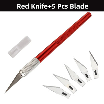 Graviravimo neslystančio metalo skalpelio peilių rinkinys Ašmenys Pjovimo amatiniai peiliai mobiliajam telefonui Popieriaus pjaustymas Rankdarbiai Drožyba Rankiniai įrankiai