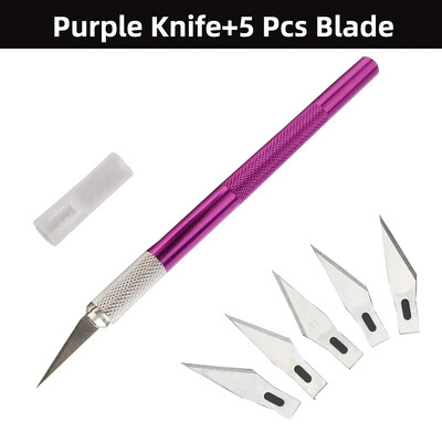 Graviravimo neslystančio metalo skalpelio peilių rinkinys Ašmenys Pjovimo amatiniai peiliai mobiliajam telefonui Popieriaus pjaustymas Rankdarbiai Drožyba Rankiniai įrankiai