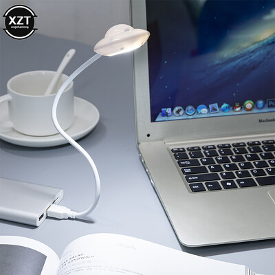 USB plug-in éjszakai fény Kreatív UFO könyves lámpa számítógép asztali led lámpa hordozható olvasólámpa laptop notebook pc power bankhoz