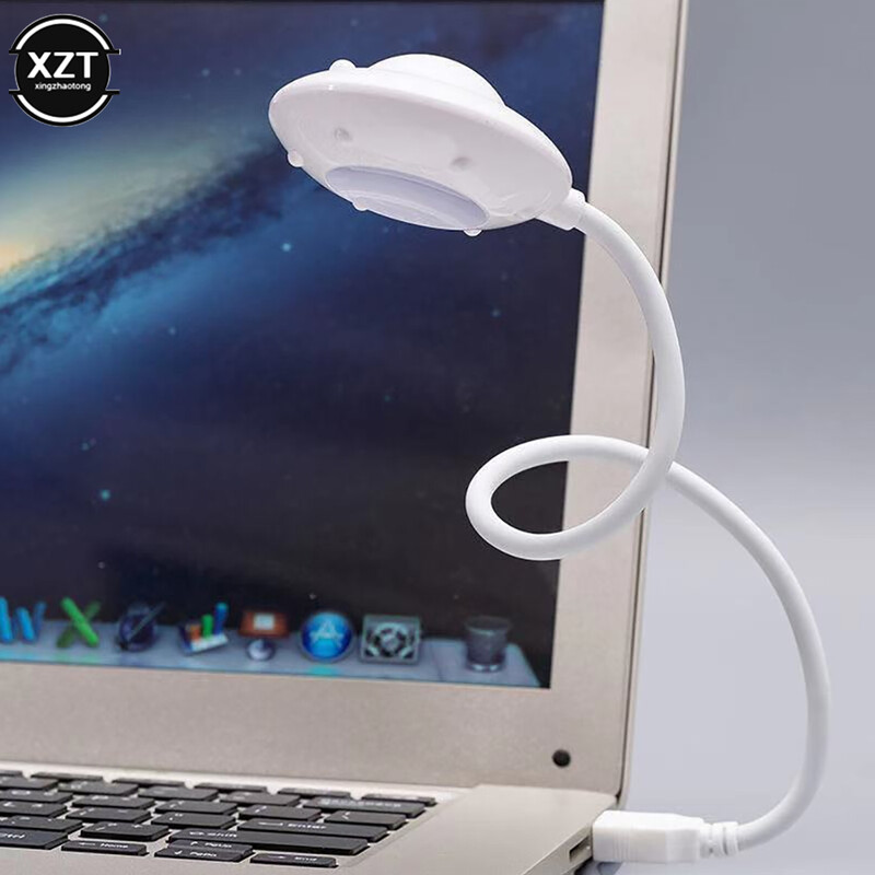 USB plug-in nočné svetlo kreatívne UFO knižné svetlo počítačový stôl LED lampa prenosná čítacia lampa pre notebook notebook power bank