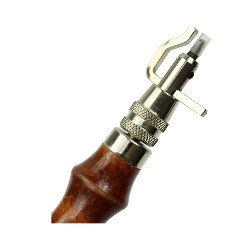 „Pasidaryk pats“ įrankiai Profesionalūs „Leathercraft“ reguliuojami susiuvimo grioveliai, oda, rankų darbo praktinis siuvimo kasimo vadovas