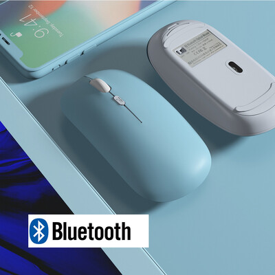 Bezvadu Bluetooth pele iPad Samsung Huawei Lenovo MiPad Android Windows planšetdatora akumulatora pele klēpjdatoram piezīmjdatoram